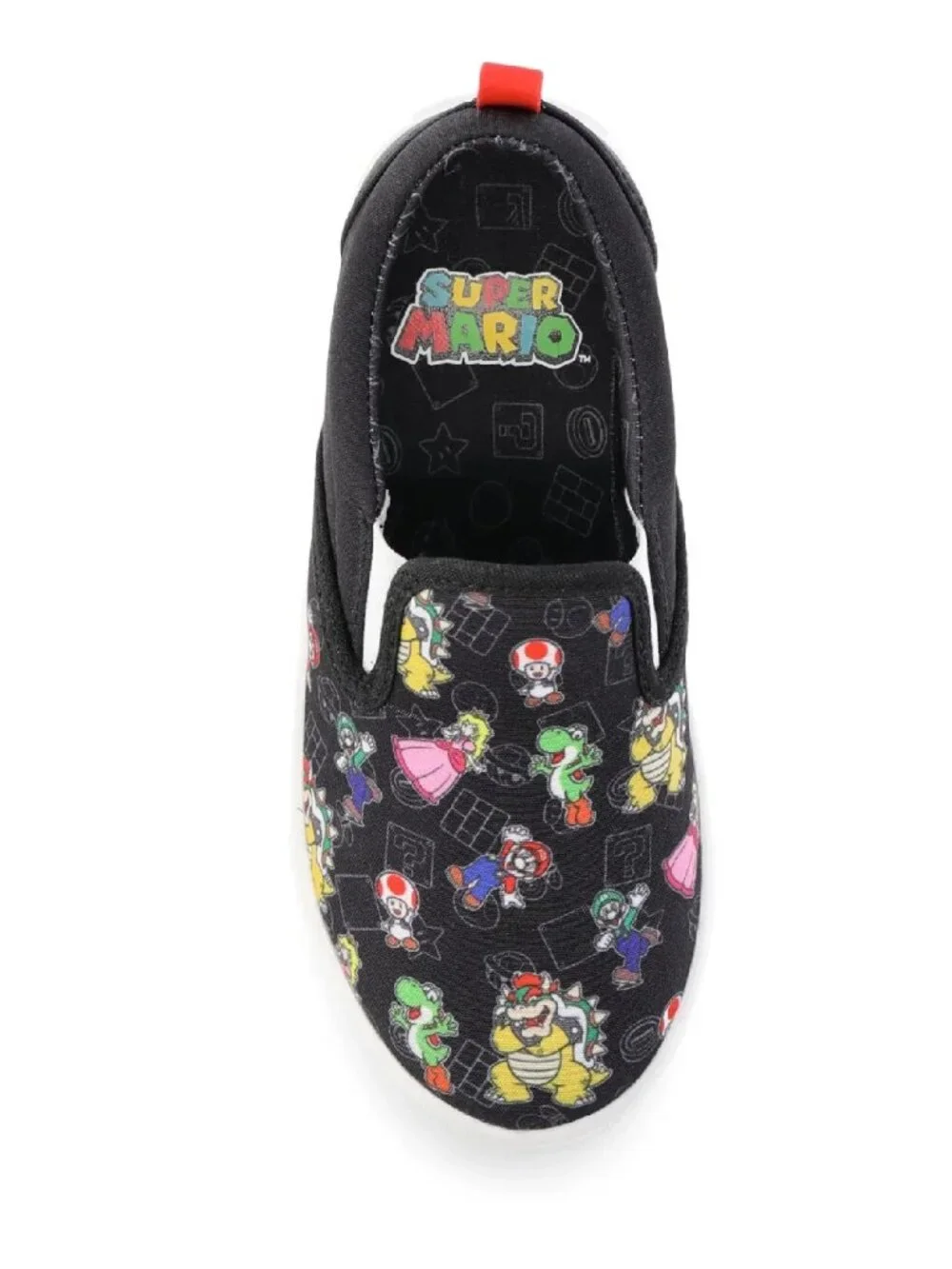 Super Mario Slip On Sneaker Size 1 2 3 or 5 for Big Kids Boys or Girl Luigi
